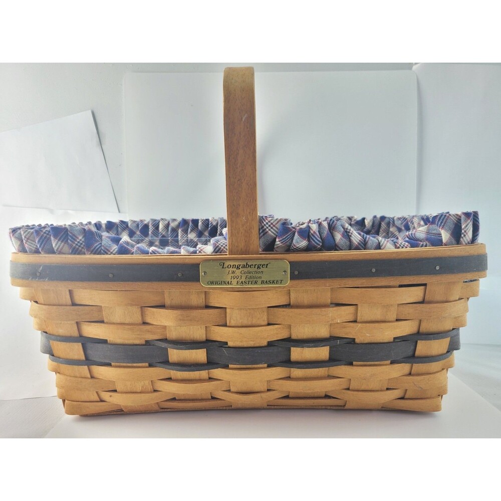 Vintage Longaberger J.W. Collection 1993 Original Easter Basket Liner Protector